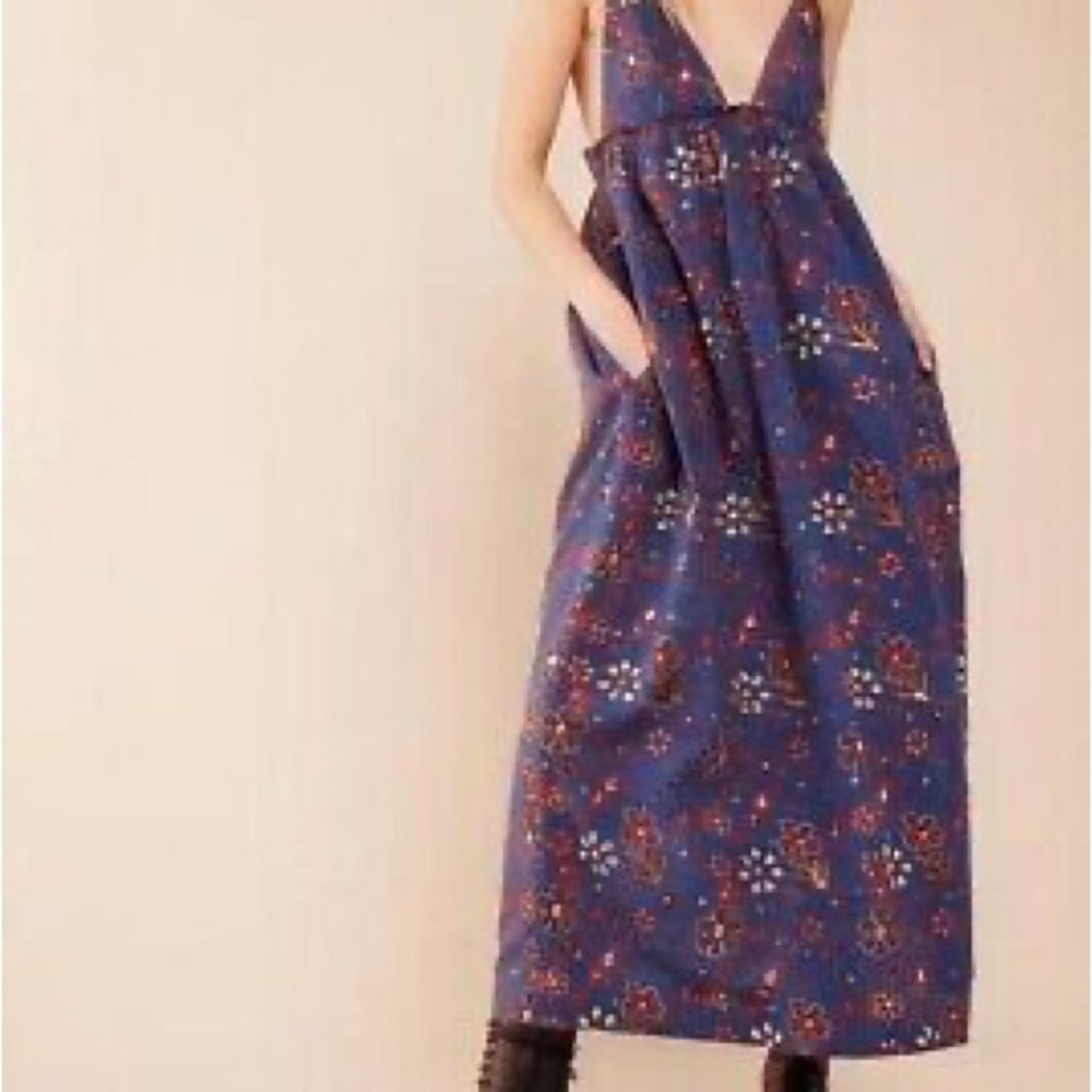 NWT! Free People “all the jewels” floral embroidered maxi dress L - Picture 2 of 8